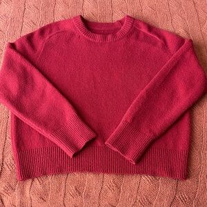 Abercrombie & Fitch Women's Red Madeline Crew Sweater